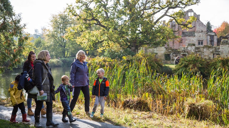 activities, activity, autumn, autumnal, child, family, fun day out, gardens, GB, Great Britain, Halloween, jdscotneyautumn2023, Kent, London and South East, London and South East region, LSE, LSE region, October, outdoors, outside, people, Scotney Castle, Silly Skeletons, trail, treasure hunt, U7s, UK, United Kingdom, visit, visiting, visitor, younger